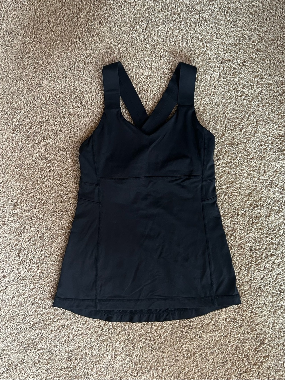 lululemon athletica Black Cross-Back Athletic Tank